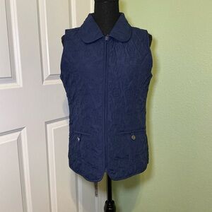 Navy Women's Quilted Vest
